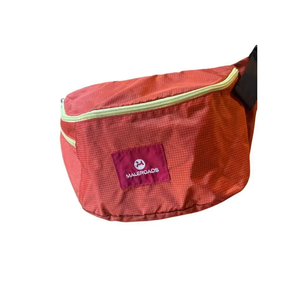 Maleroads Orange Crossbody Sling Bag Travel Chest Pack Lightweight